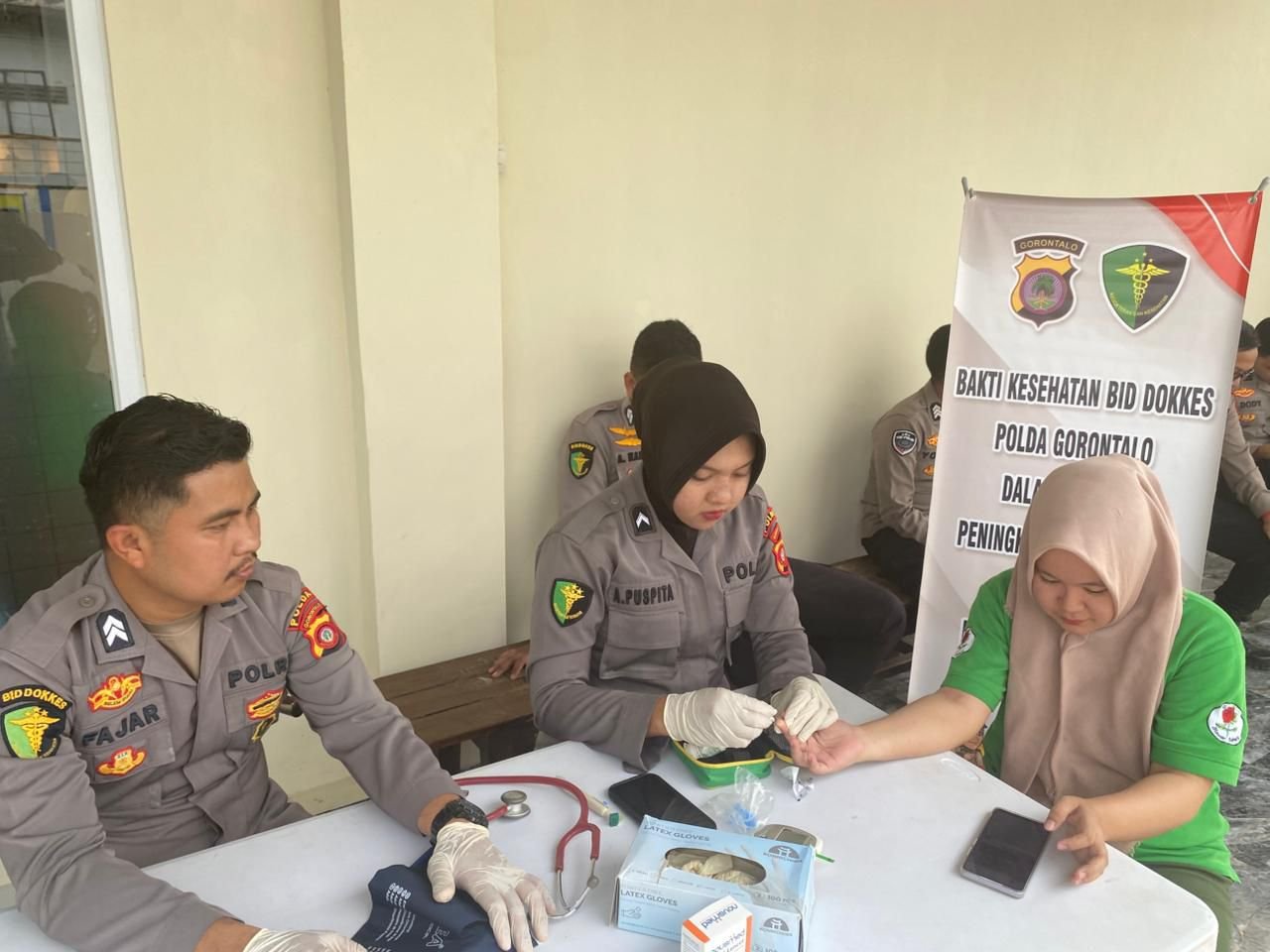 Layanan Kesehatan Gratis Biddokkes Polda Gorontalo